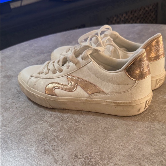 Blowfish White and Rose Gold Sneakers - Picture 2 of 4